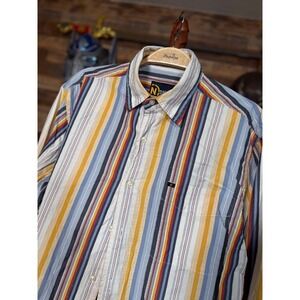 Y2K 00s NAUTICA Classic Fit Small Multicolor Stripe Shirt VINTAGE
